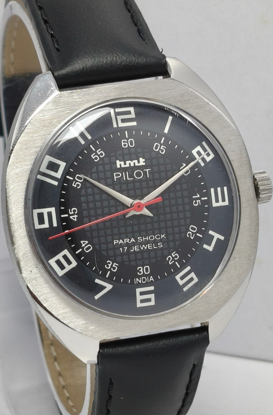 HMT Pilot 17 Jewels Hand Winding Wrist Watch For Men’s In Working Condition