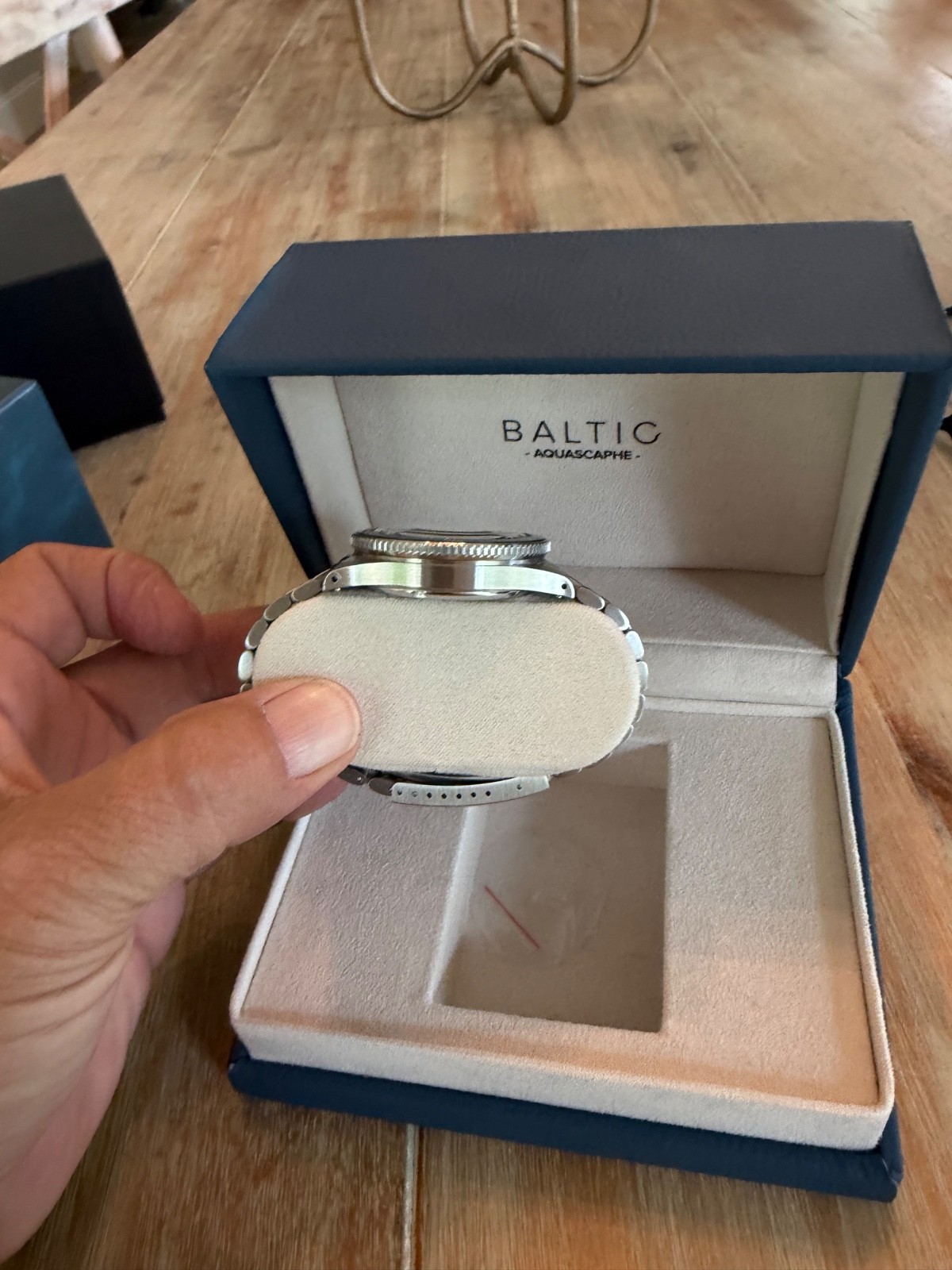 Baltic Aquascaphe Classic Blue. 39mm watch.