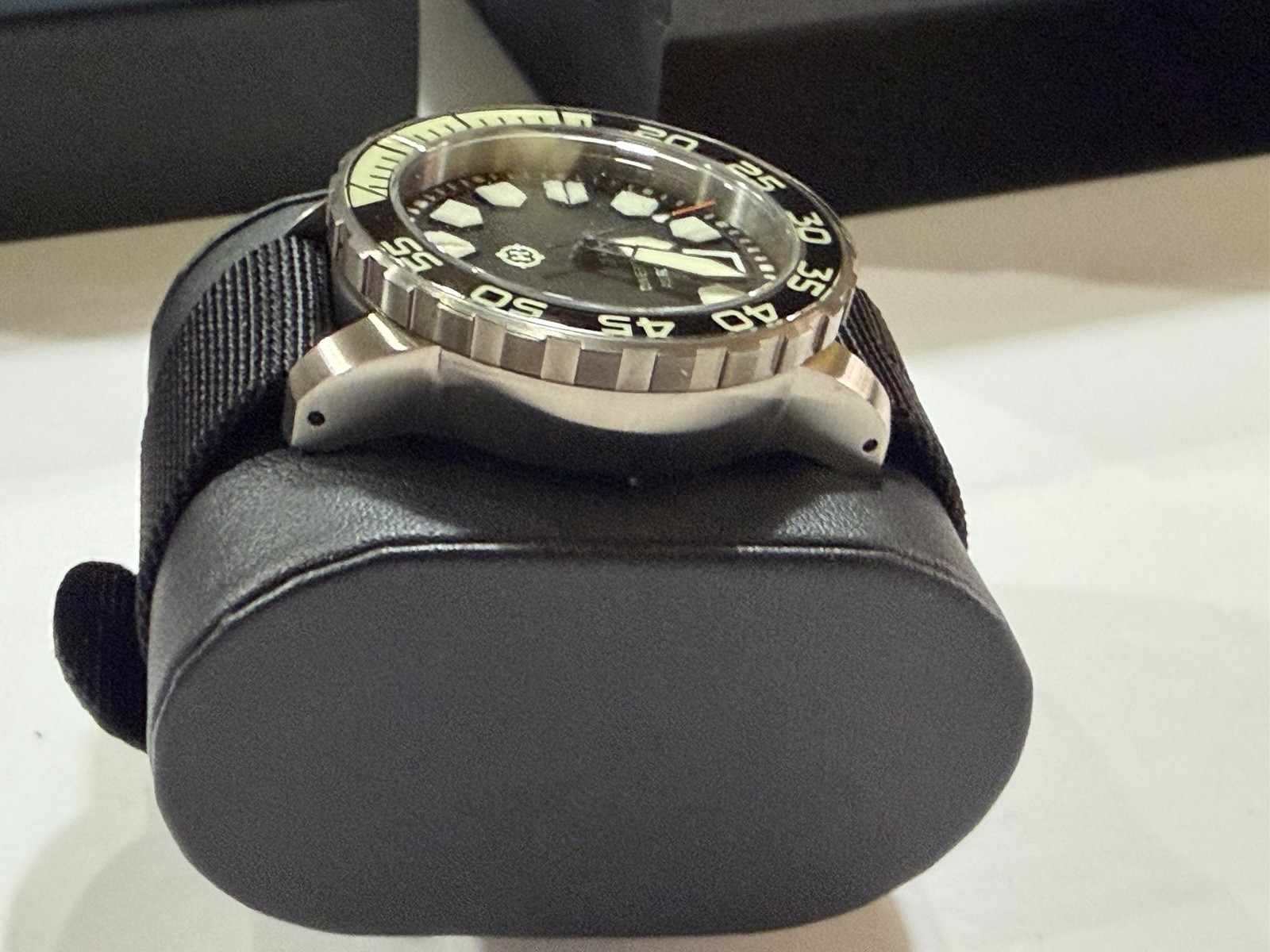 NIB- HELM KHURABURI Titanium Case & Bracelet- Black dial