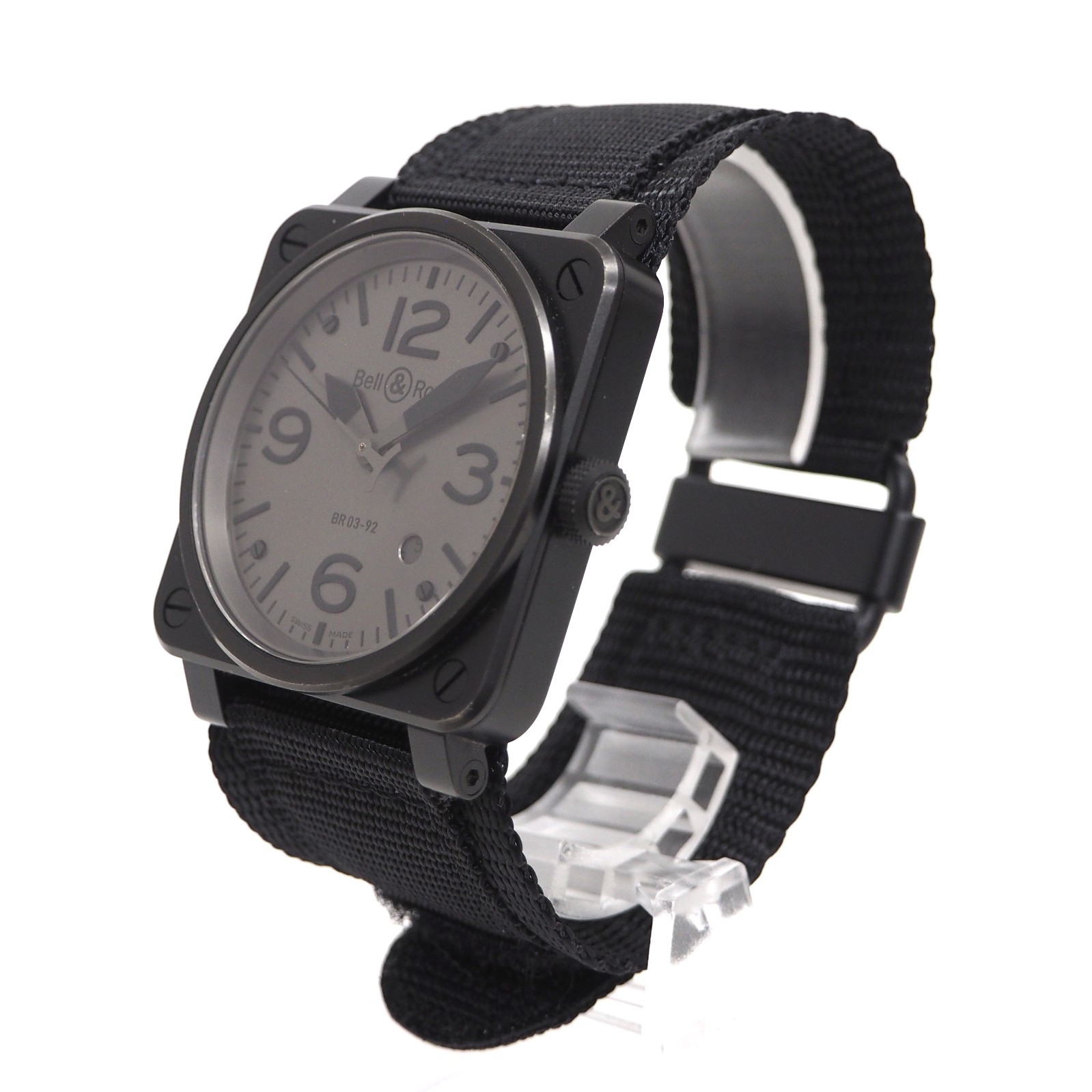 Bell & Ross BR03-92 Aviation Command S. Steel Automatic Men’s Wrist Watch #W126