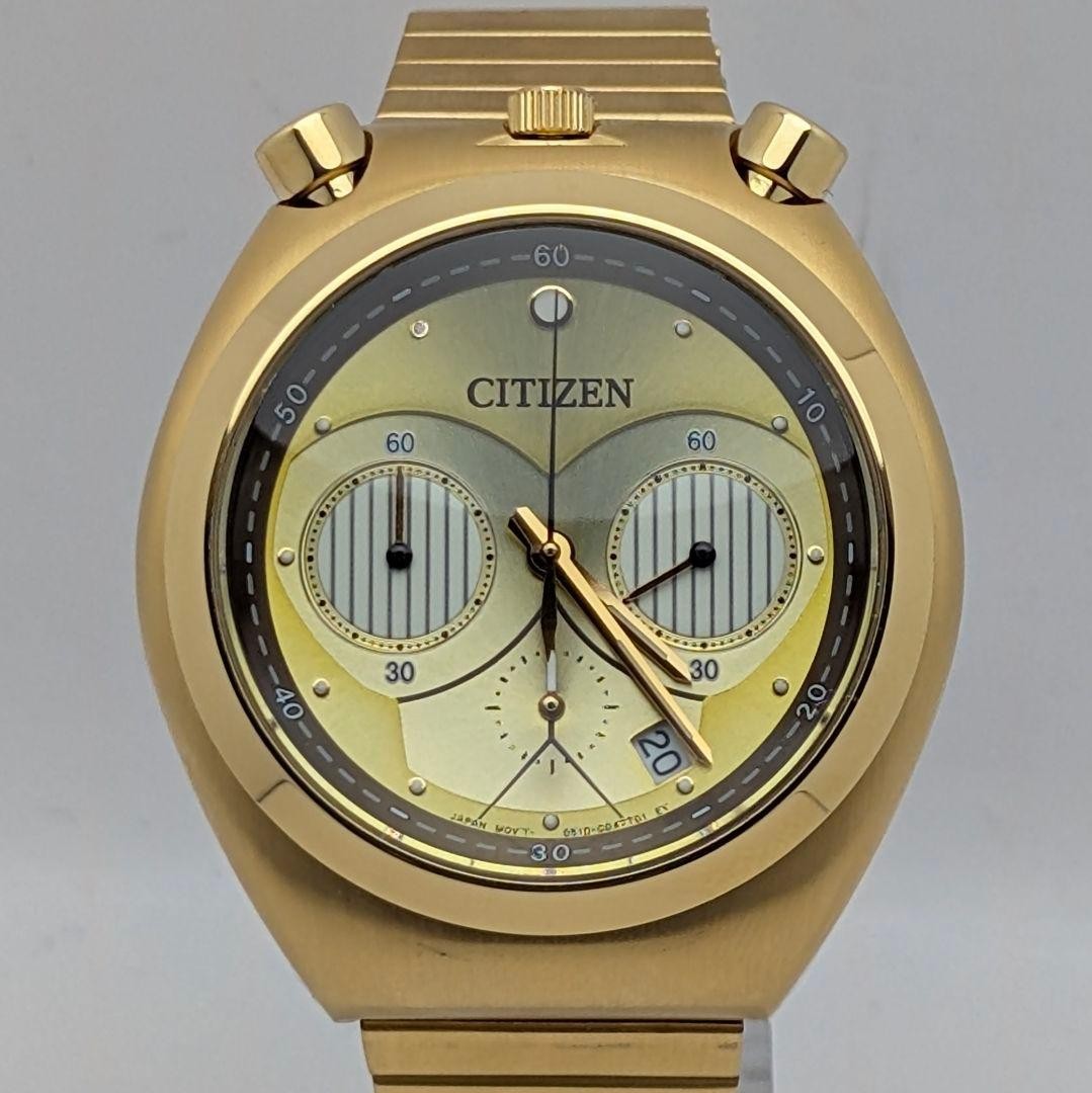Citizen Star Wars C-3PO Gold Chronograph Watch Japan Quartz 071213