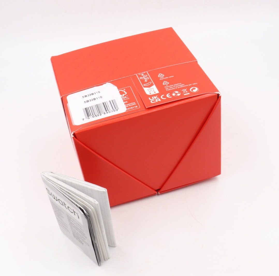 New Swiss Swatch BIG BOLD BIOCERAMIC BASALT Silicone Watch 147mm SB03B110 $145