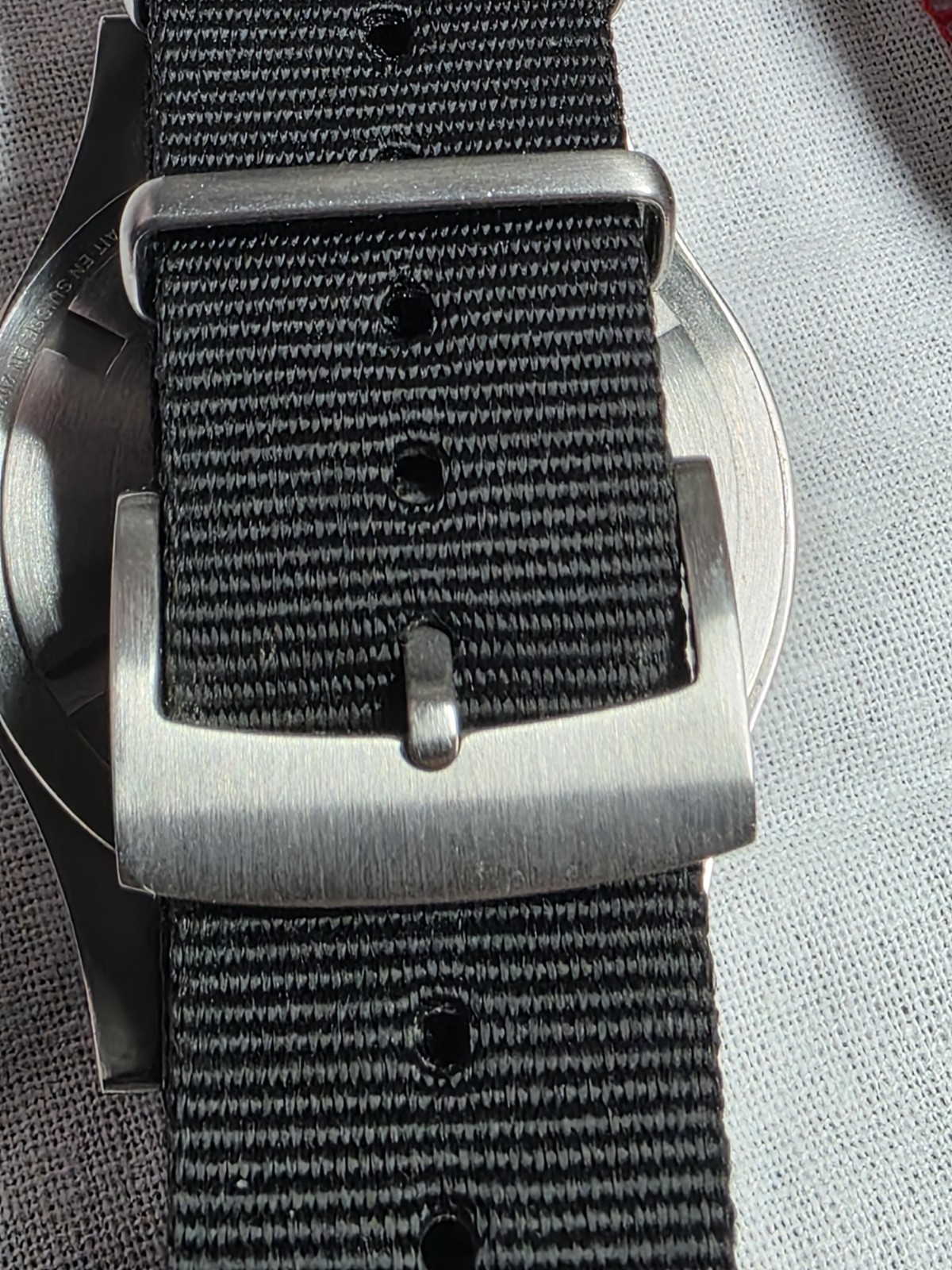 Merci Paris LMM‑H01 × HODINKEE – Gray Dial – 37.5mm – Nylon Strap