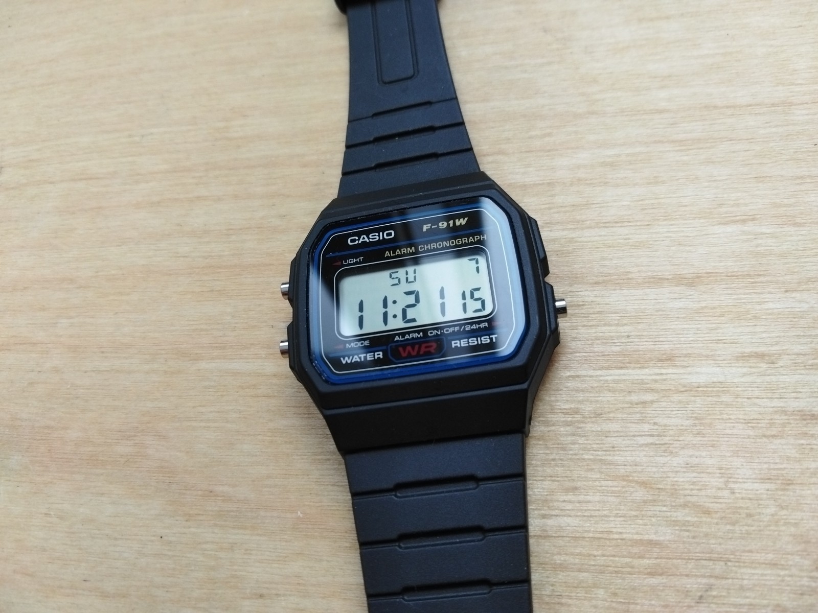 Casio Standard Digital Black Resin Band Watch F91W-3D F-91W-3D