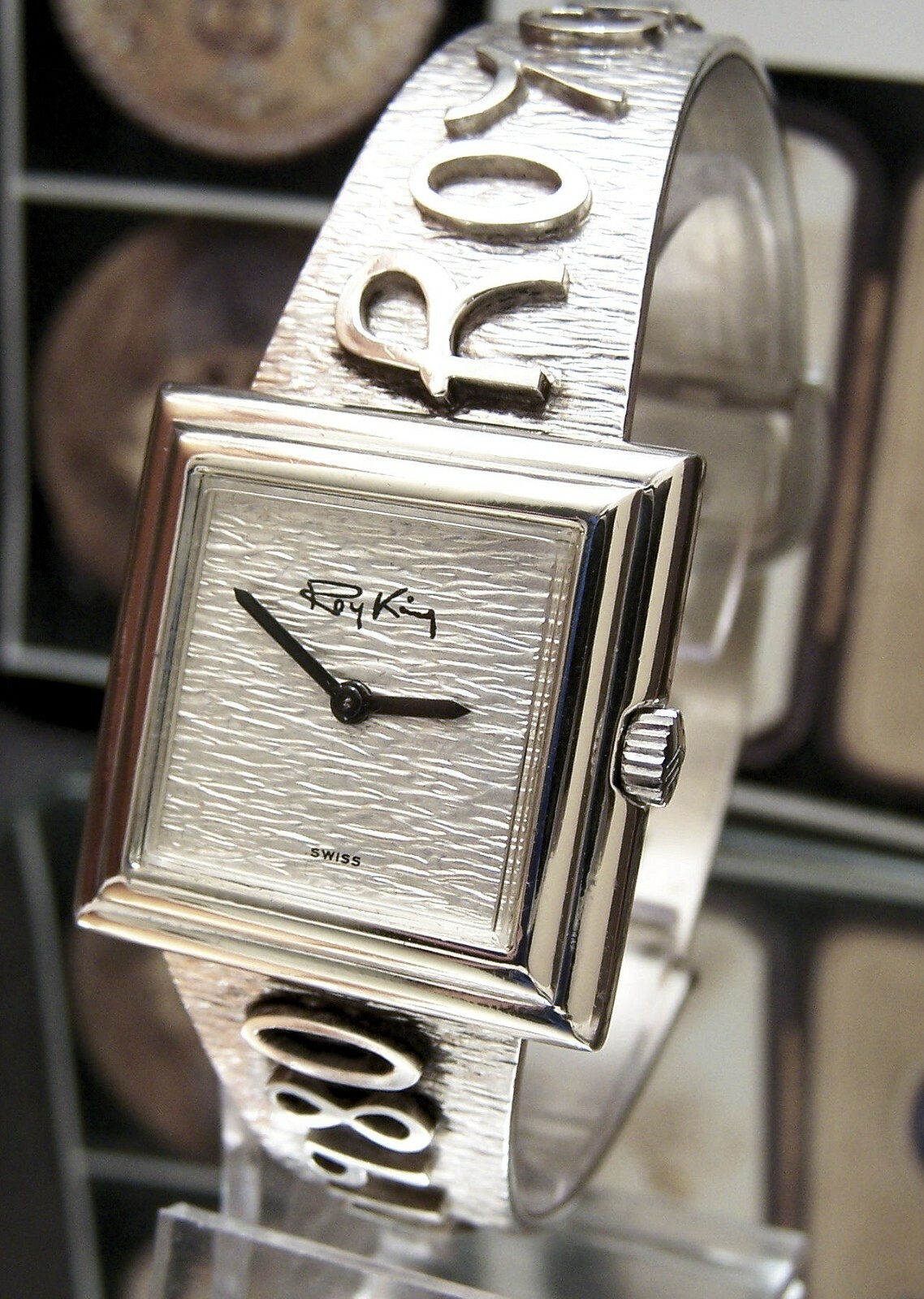 VINTAGE 1980 UK TOP CELEBRITY ROY CASTLE WRIST WATCH & BOX UNIQUE + PROVENANCE