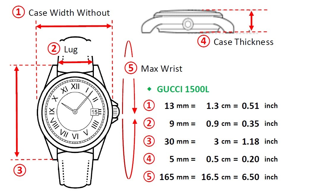 [Exc+5] GUCCI 1500L 13mm Black Dial Bangle Quartz Women’s Watch from JAPAN