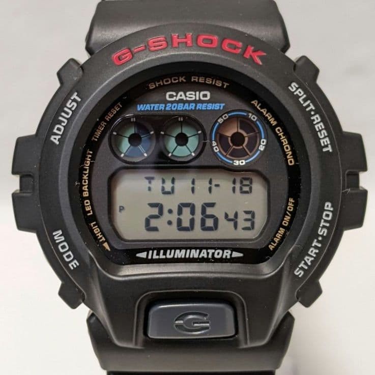 Excellent condition CASIO G-SHOCK DW-6900U-1JF Black 【USED】