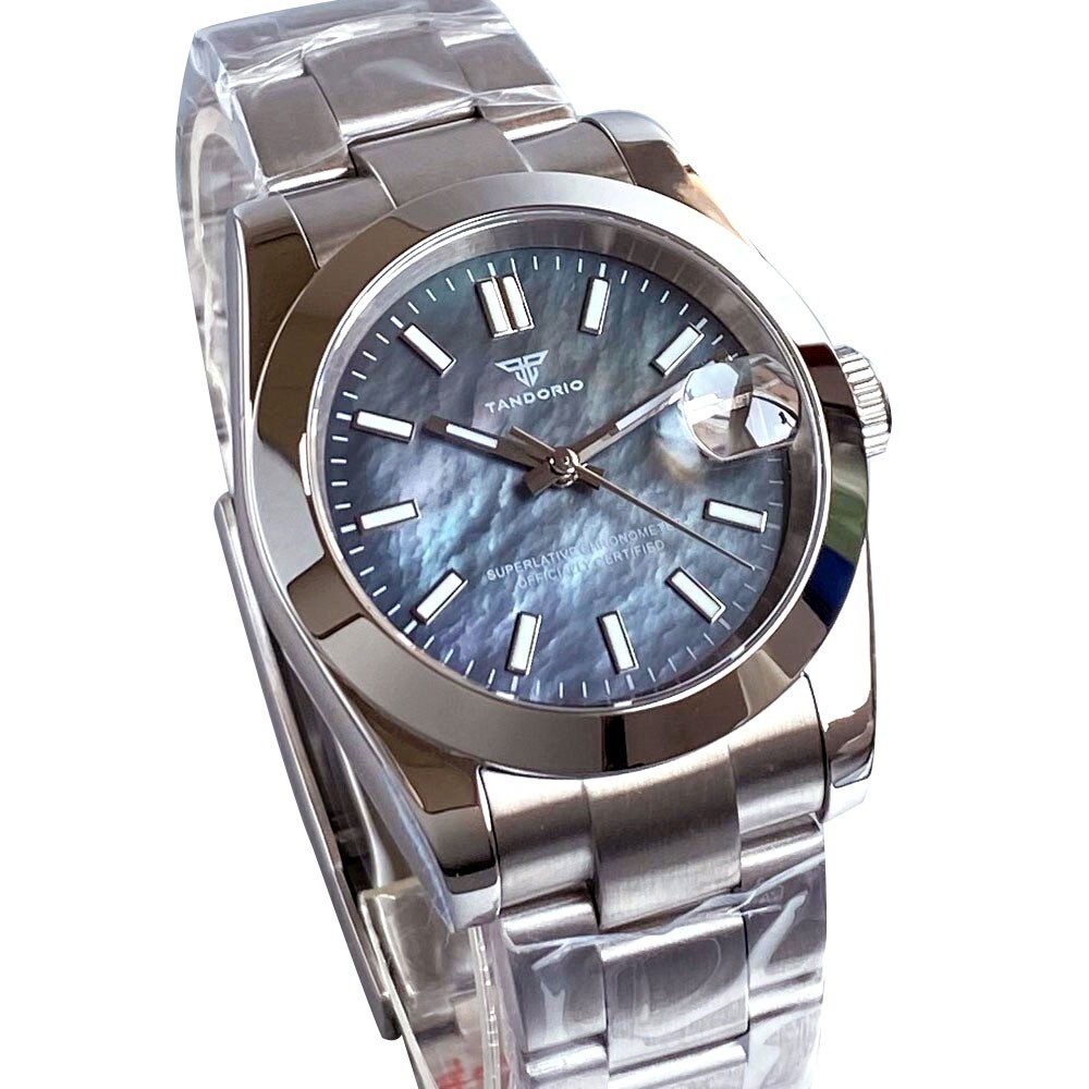 36mm/39mm Black White Mother of Pearl Sapphire 20ATM NH35 Men Automatic Watch