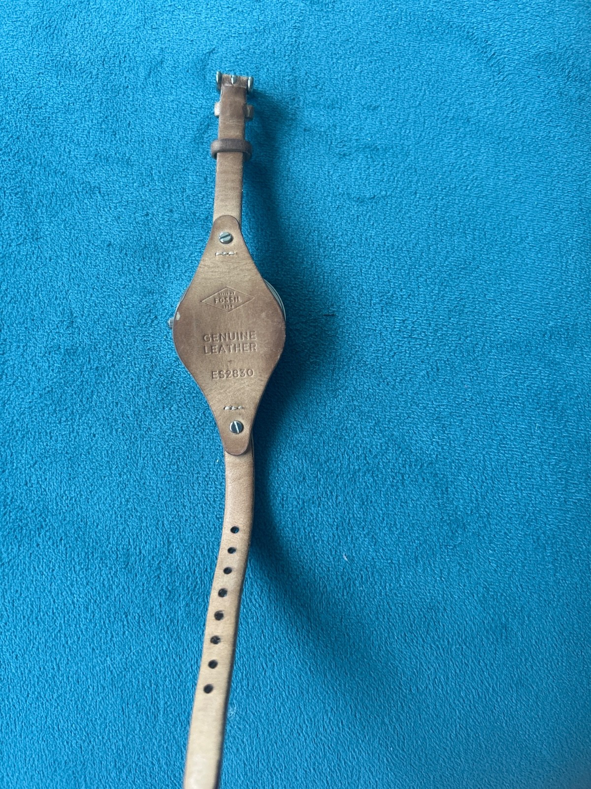 Fossil Georgia Womens Tan Leather Watch Needs Battery