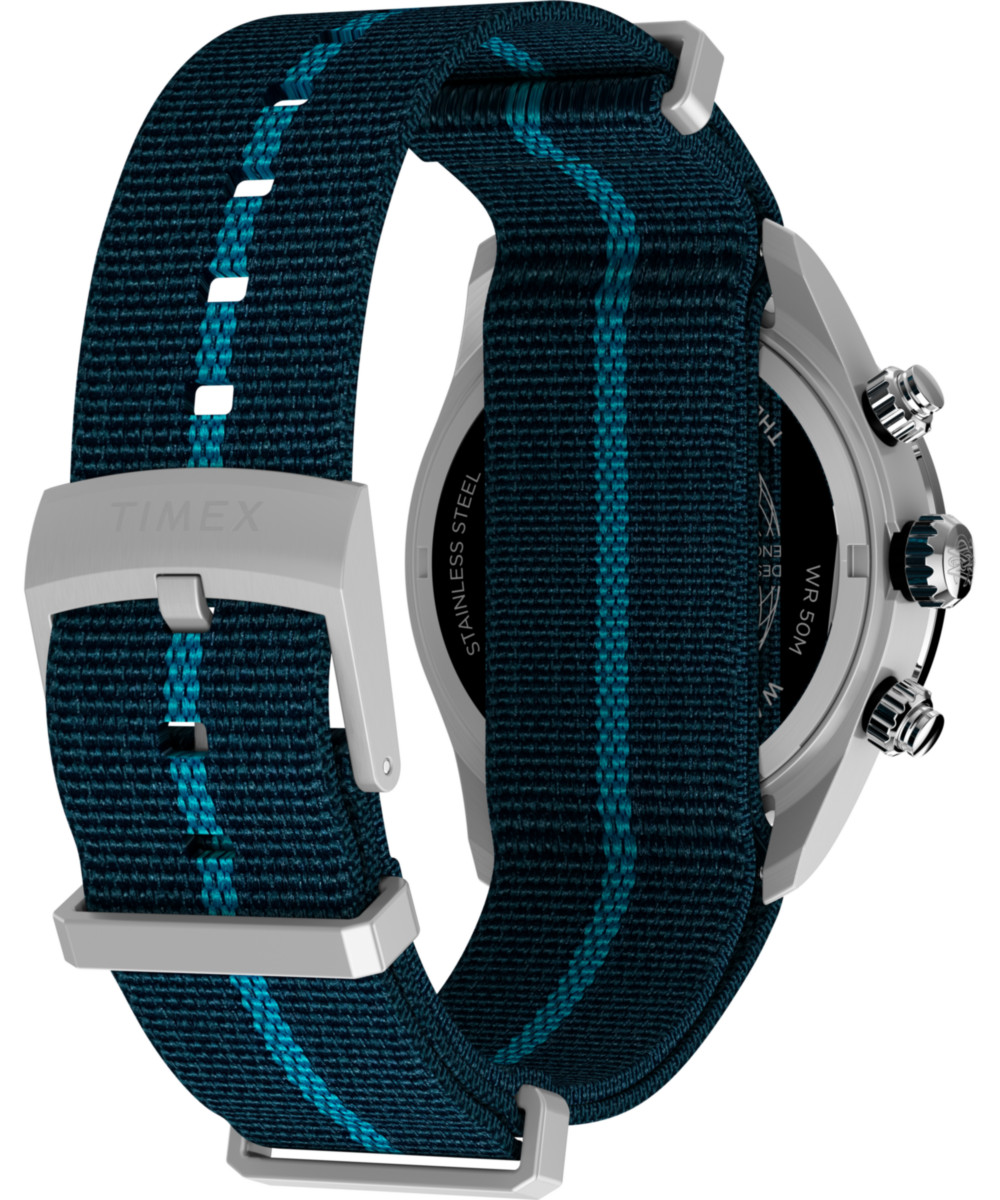 Timex Blue Mens Chronograph Watch Waterbury Heritage TW2Y39000