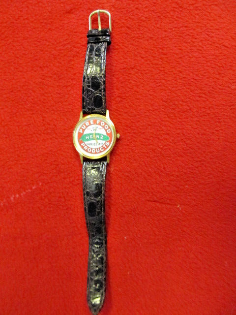 Vintage Heinz 57 Pure Food Products Wrist Watch Leather Band – Not Running