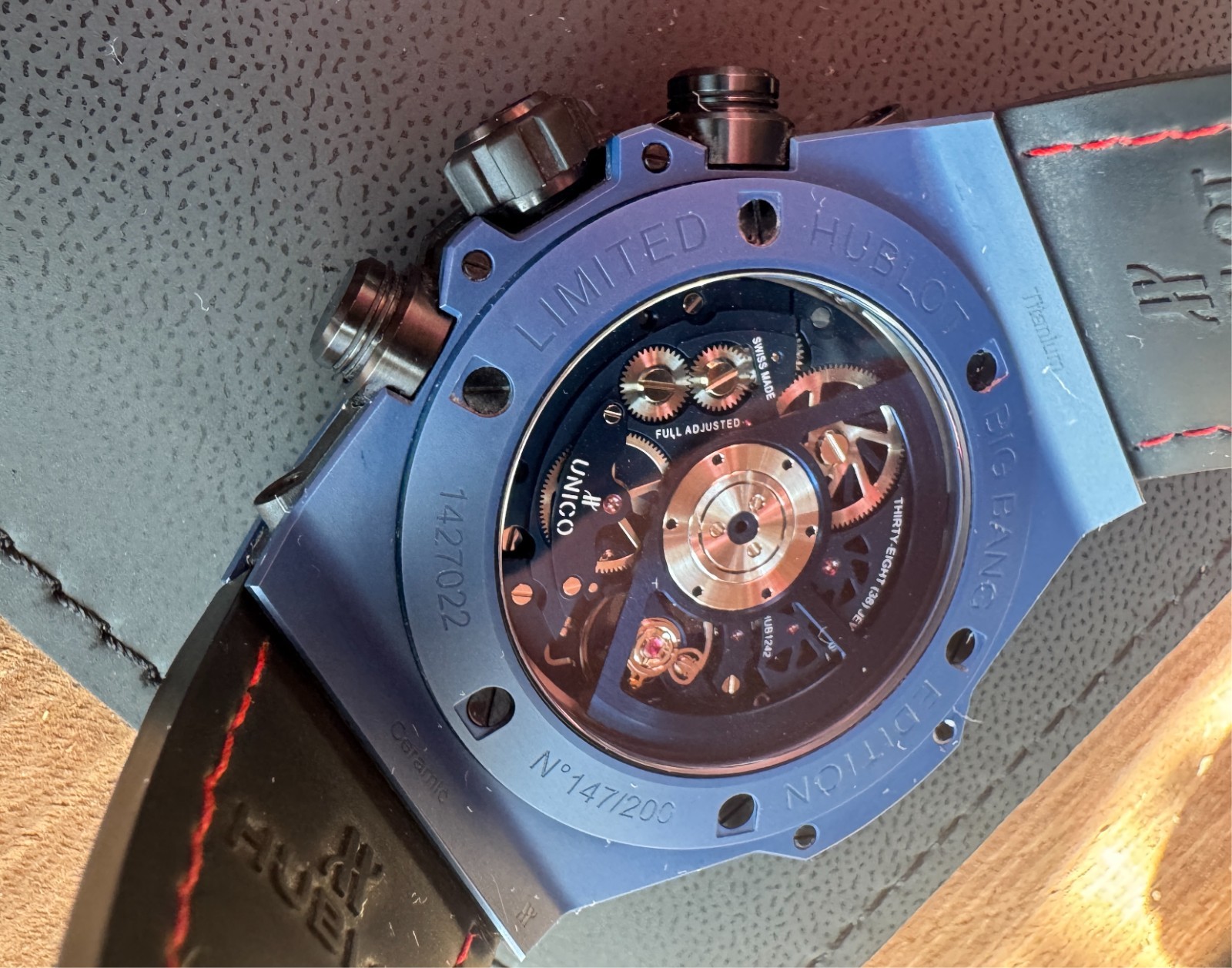 Hublot Big Bang Unico Blue Ceramic Limited Edition Skeleton Chronograph