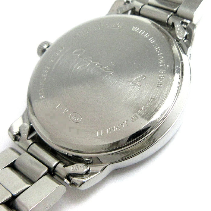 Used agnes b Day Date Ladies’ Pink Dial V33J 0010 Watch agnes b Women’s Working