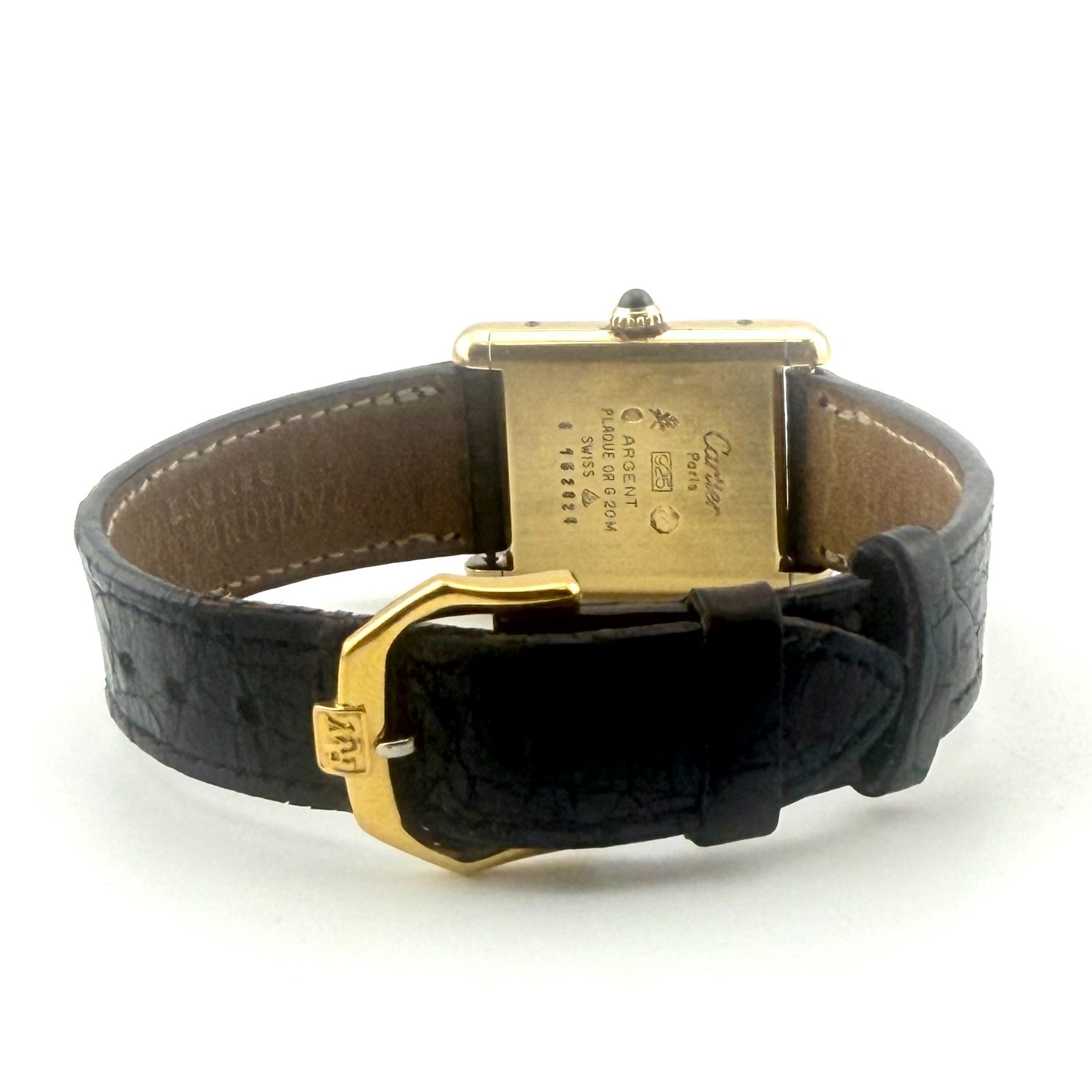 CARTIER MUST DE TANK TRINITY DIAL MEN’S WATCH 23MM MANUAL WIND 925
