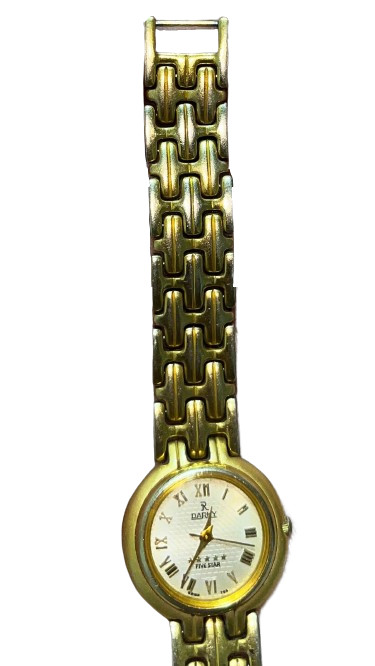 Vintage Darky Five Star Swiss Made Women’s Gold Plated Bracelet Watch 1990s 753.