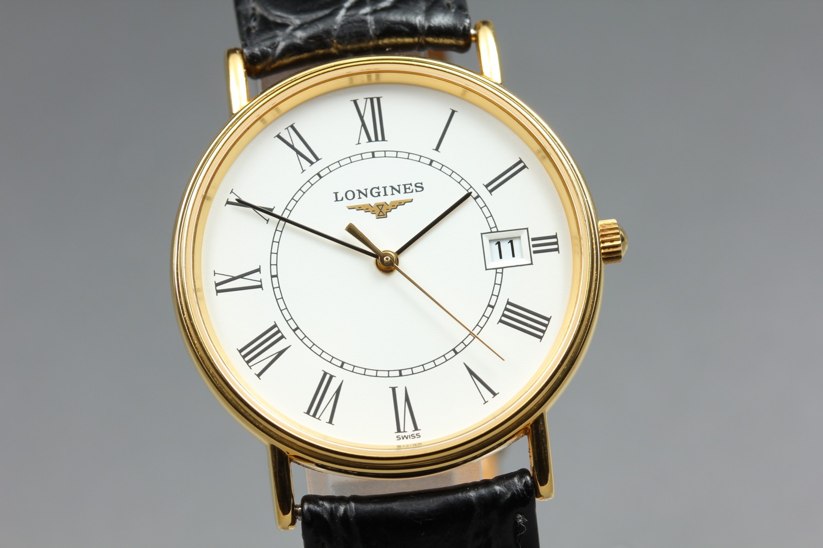 Longines Grand Classic Men’s Quartz Watch L4.720.2 White Roman Dial [Near MINT]
