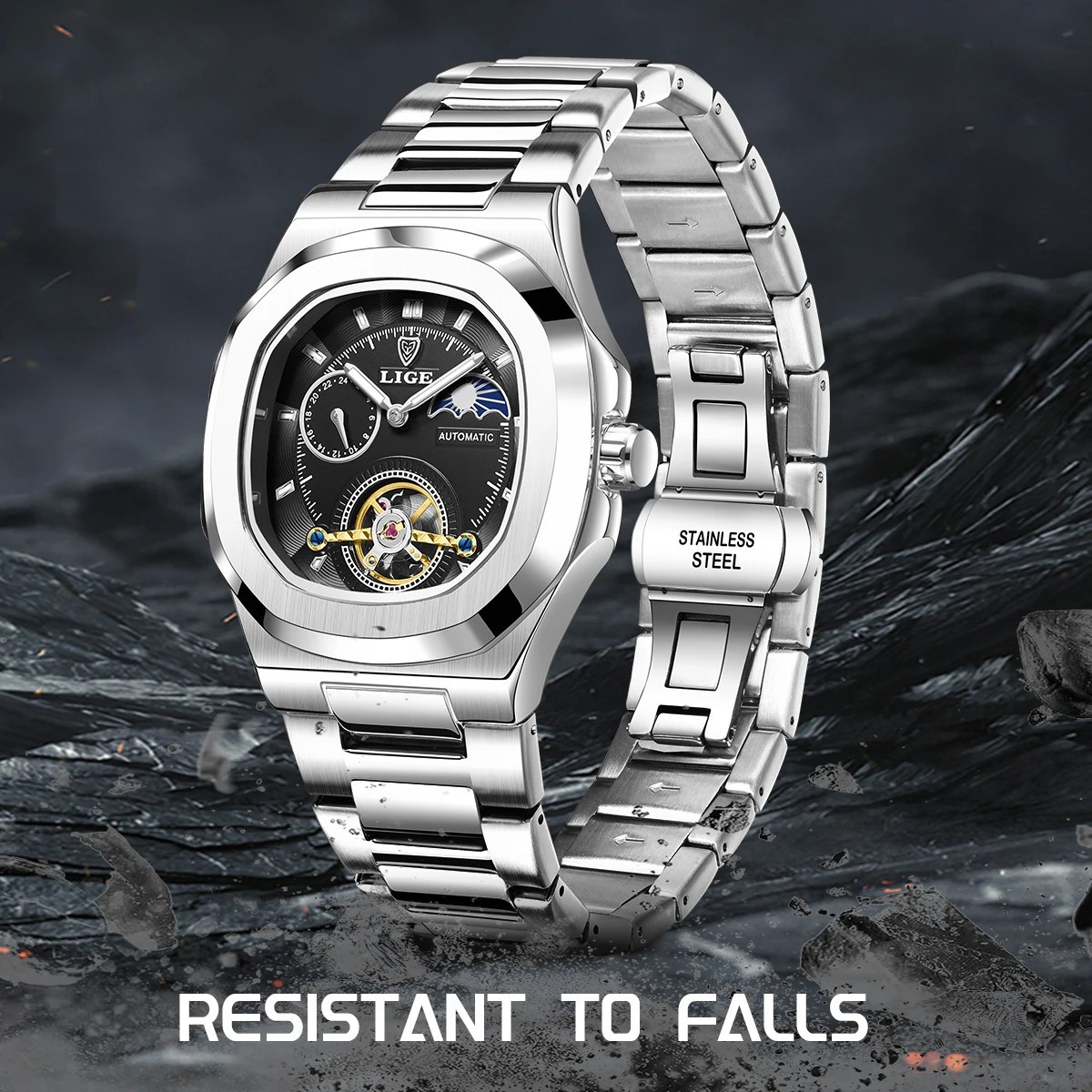 Men Watch Automatic Mechanical Luxury Luminous Waterproof Man Daily Wristwatches