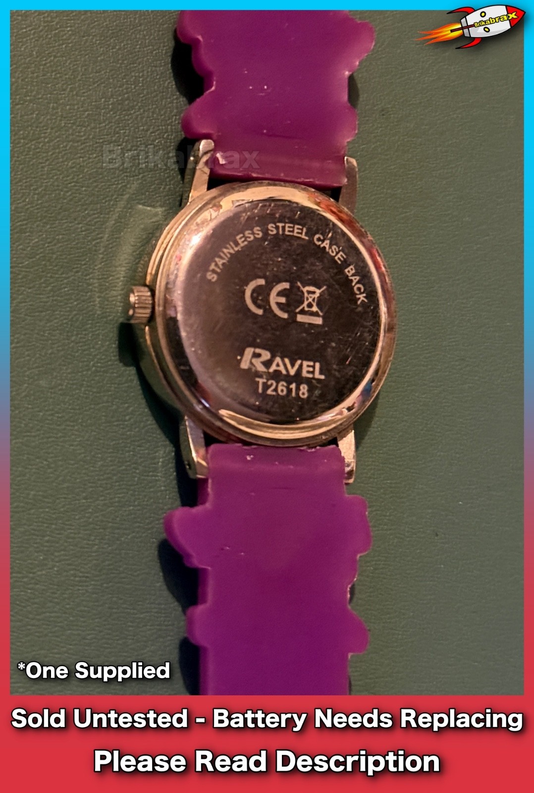 Ravel My Little Pony Pink Time Teacher Watch Sold Untested / None Working USED