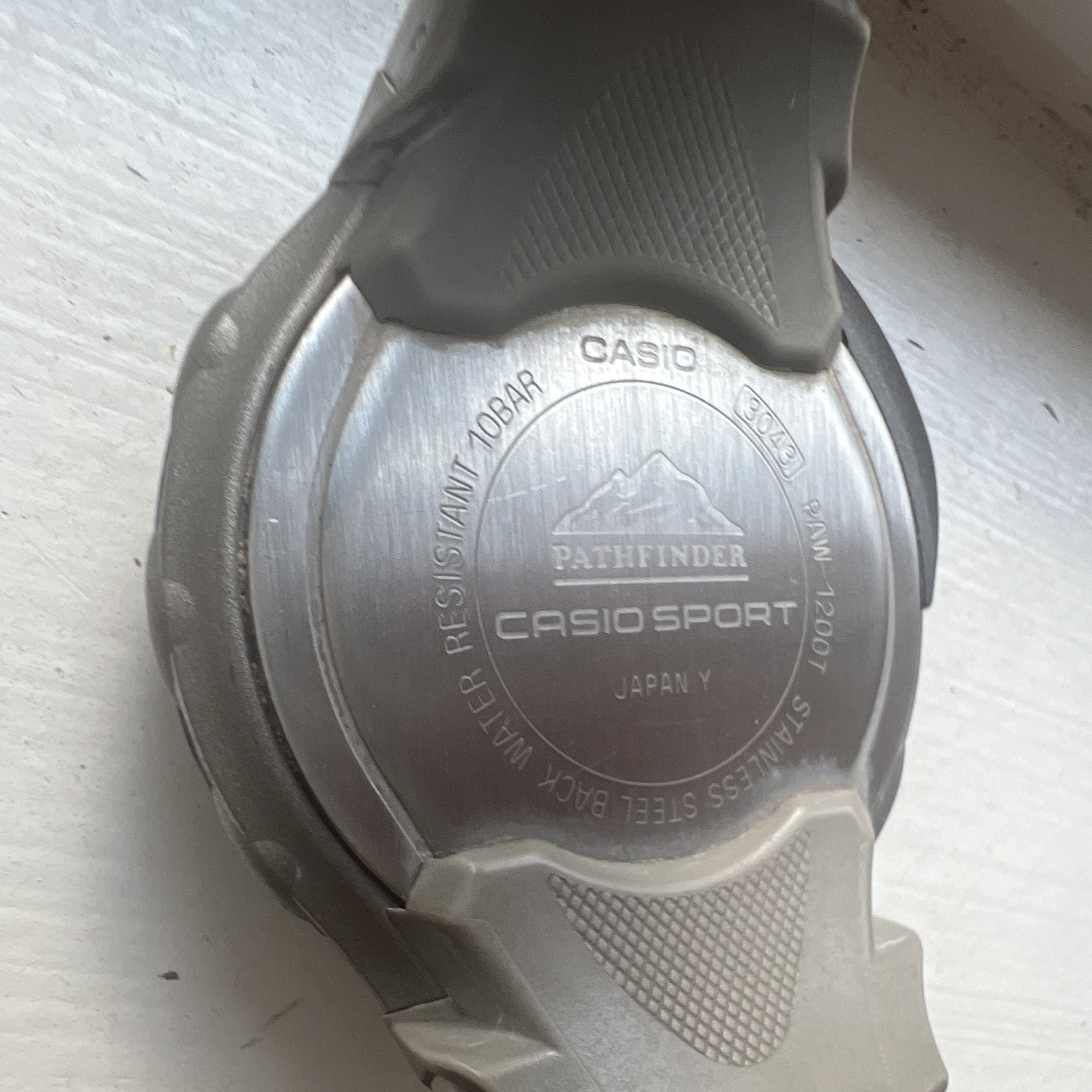 Casio Pathfinder Wave Ceptor Digital ABC Sensor Watch 100m Titanium bracelet.