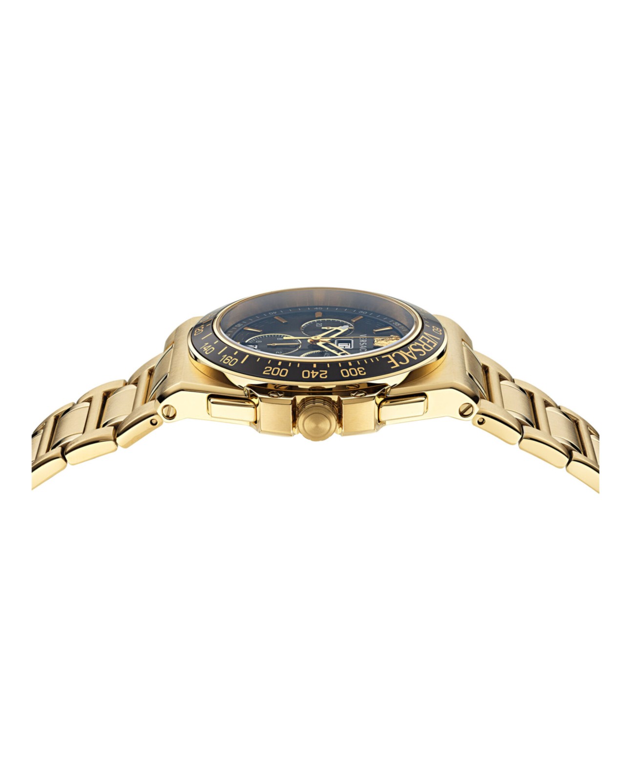 Versace Mens Greca Extreme Chrono Gold 45mm Bracelet Fashion Watch
