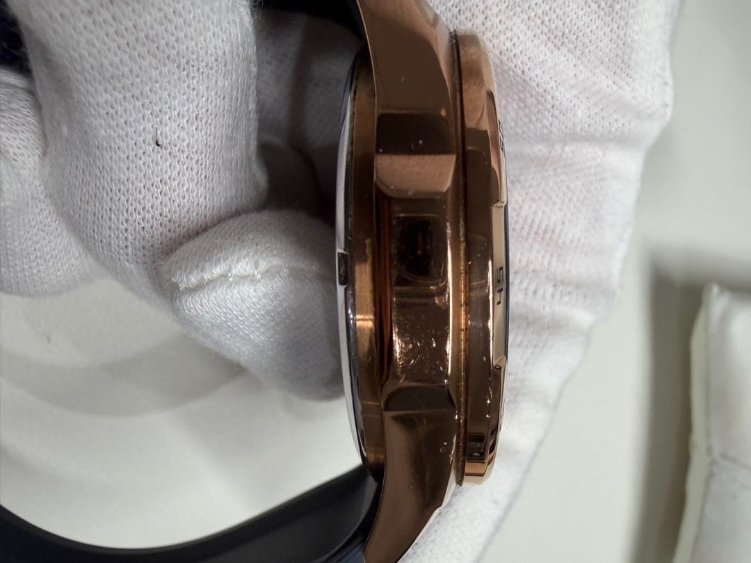 Casio Edifice EFR-556PC Chronograph Quartz Mens Watch Blue Rose Gold -For Parts