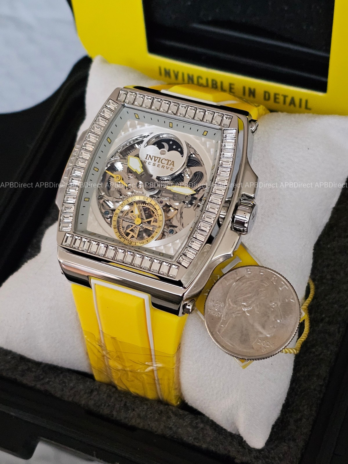 Invicta – S1 Rally – DIABLO – Dual Time Automatic – Yellow – Reserve Mens Watch