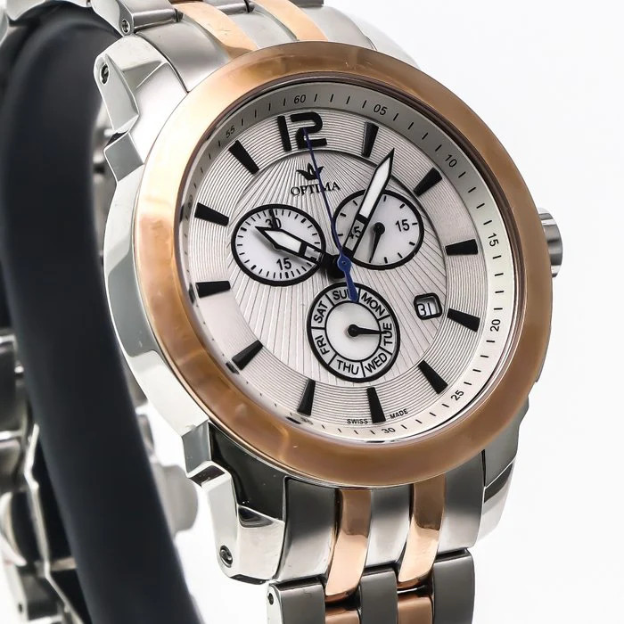 Optima – Swiss Chronograph – OSC391-SR-1 Swiss Ronda 46 mm OSC391 30 m (3 ATM