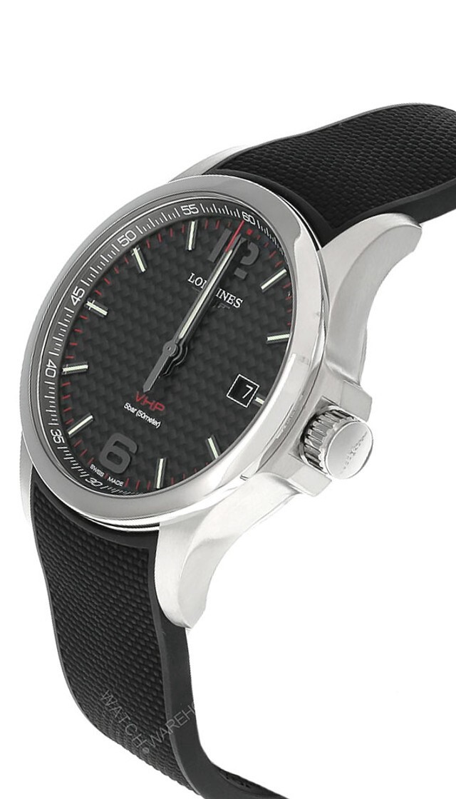 Longines Conquest VHP 43mm Quartz Black Rubber Men’s Watch L3.726.4.66.9