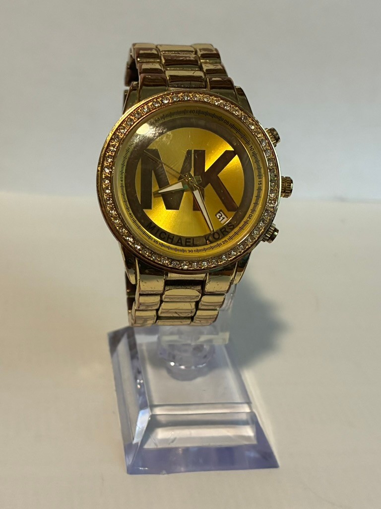 Michael Kors Womens Watch Gold Tone New Battery
