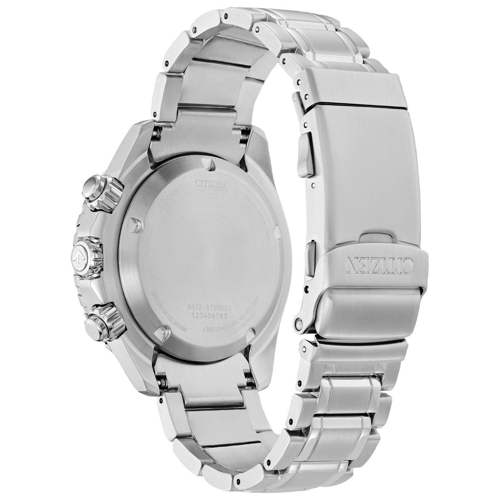 Citizen Men’s Sea Chronograph Calendar Eco-Drive Silver Watch 45 MM CA0820-50X