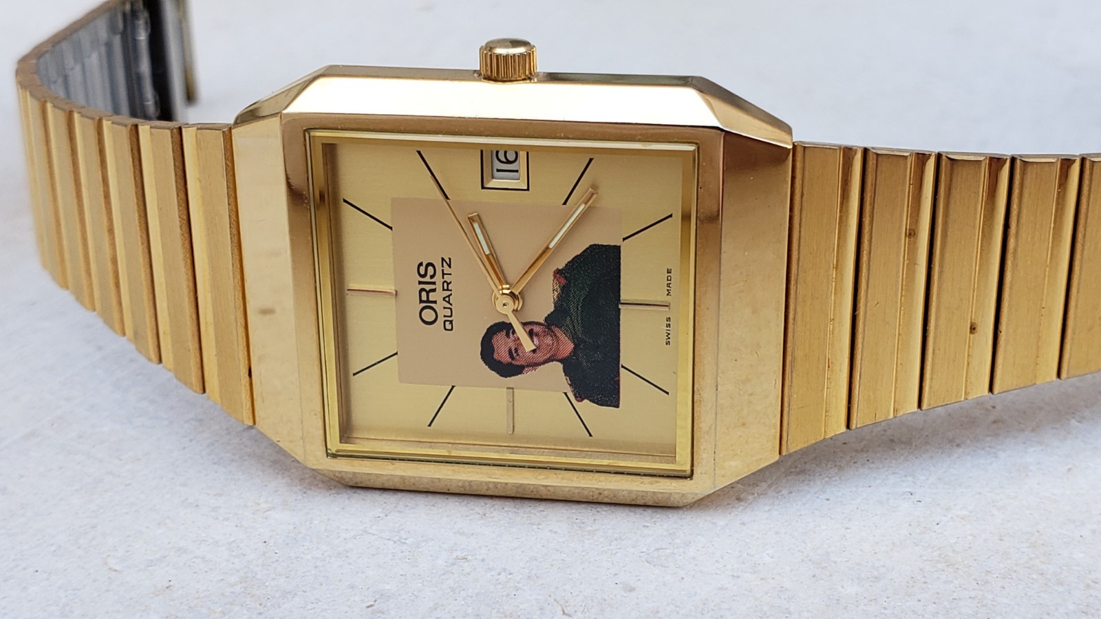 Rare Mint Oris Saddam Hussein Of Iraq 🇮🇶 29mm Quartz Mens Watch