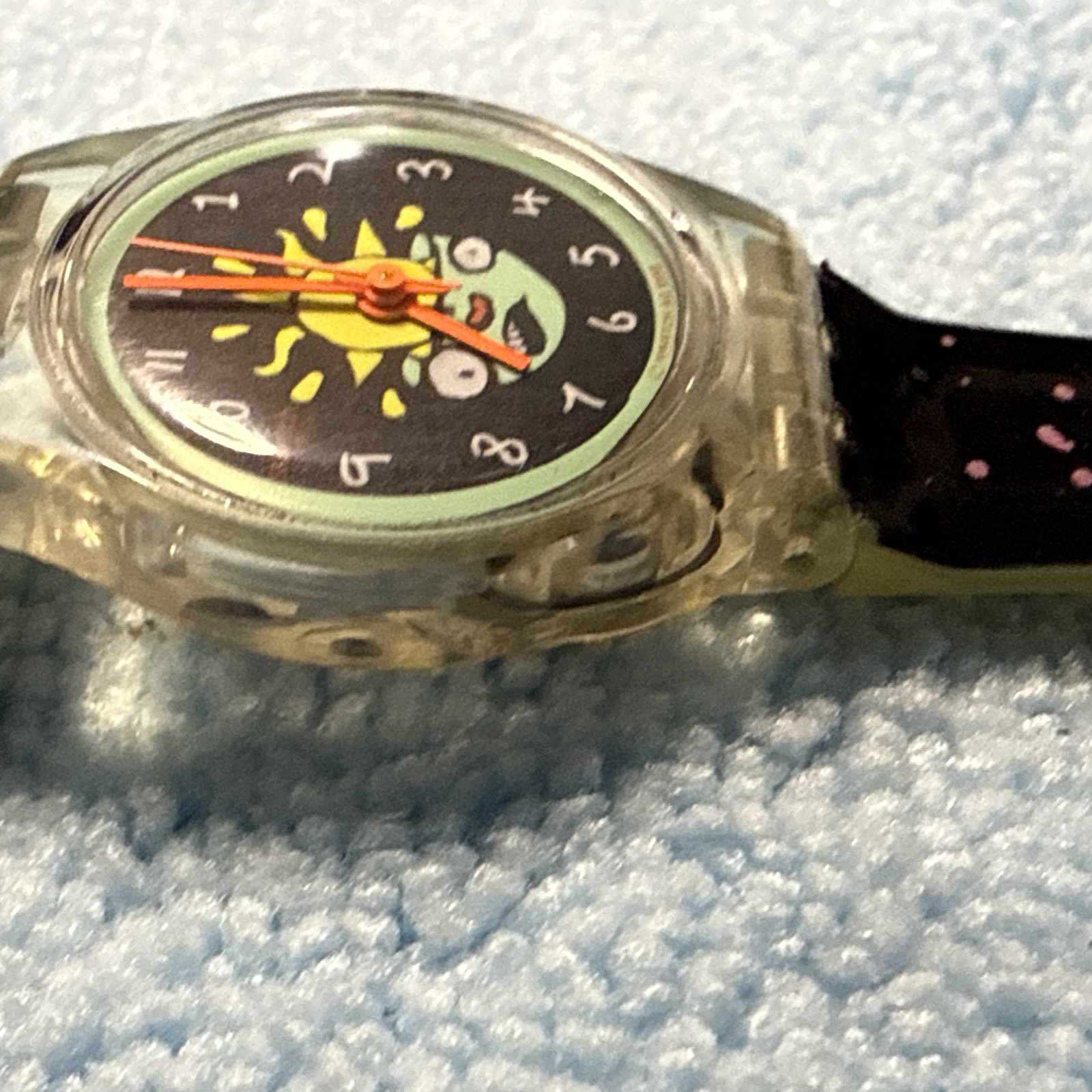 🇨🇭Swatch Watch ULO LK174 1999 Rare Working has a nee battery clear case too!