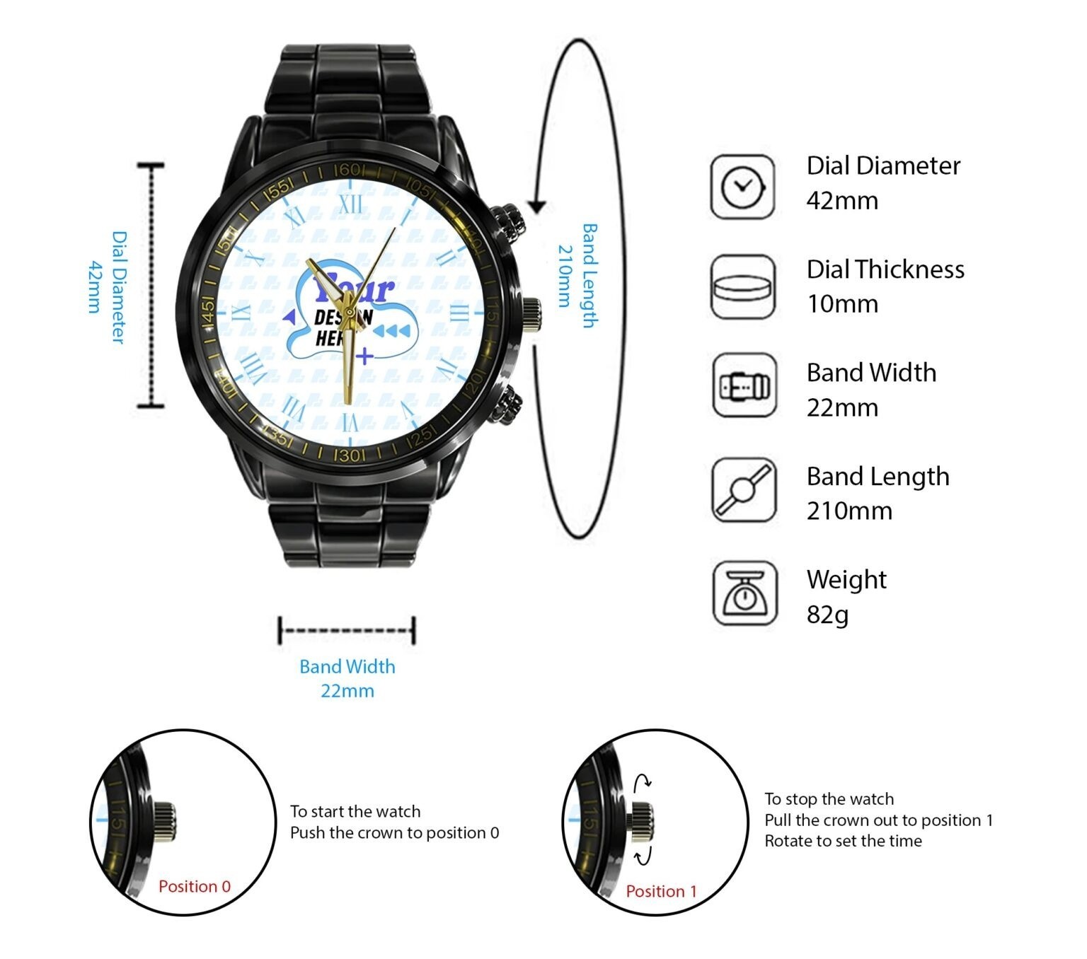 2016 BMW Logo New Dial Wristwatch Leather Band,metal Alloy Case Gift