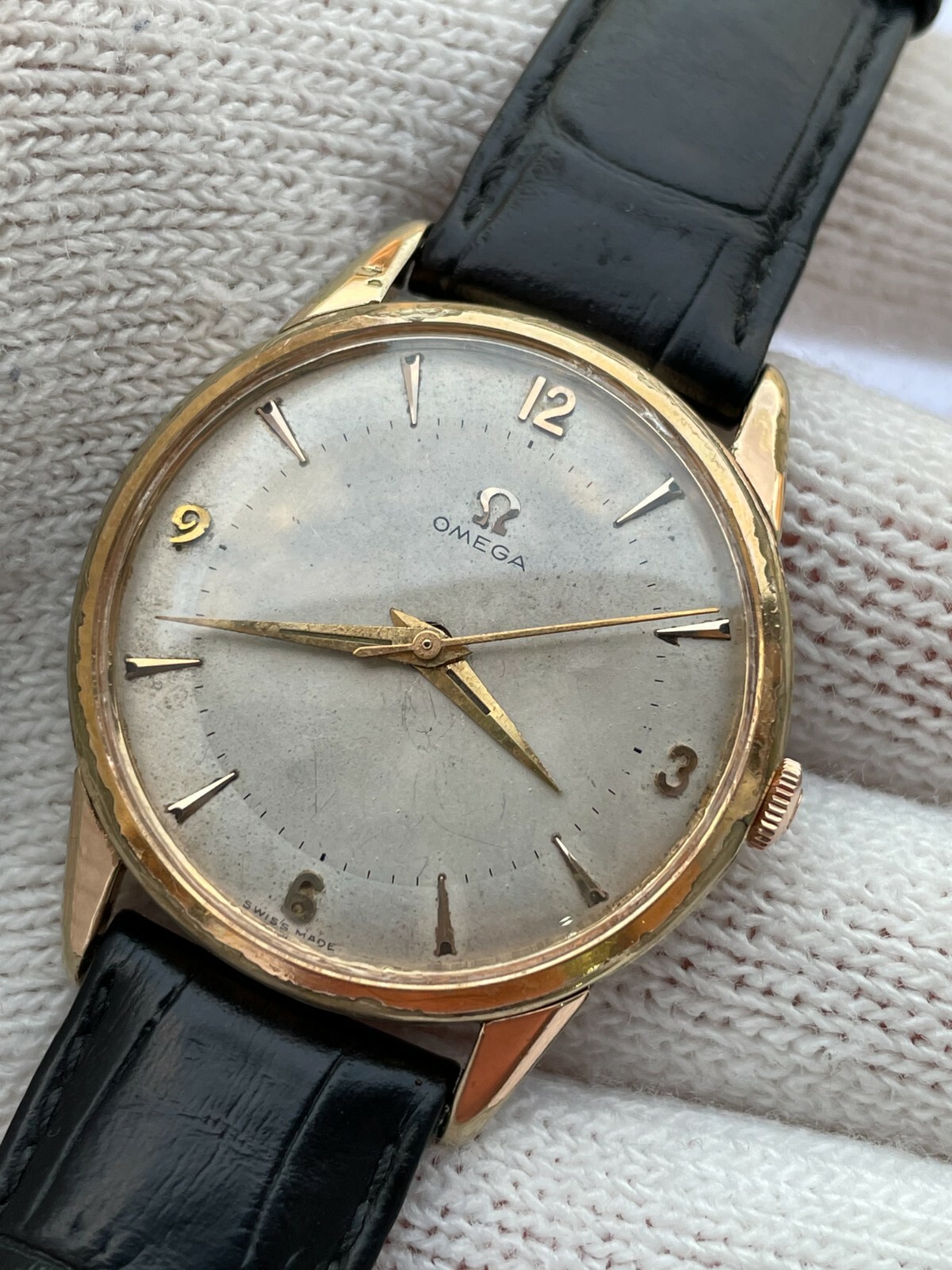 OMEGA WATCH 14392-62-SC MANUAL CAL.285 MENS 34.5mm SWISS MADE JUST SERVICED