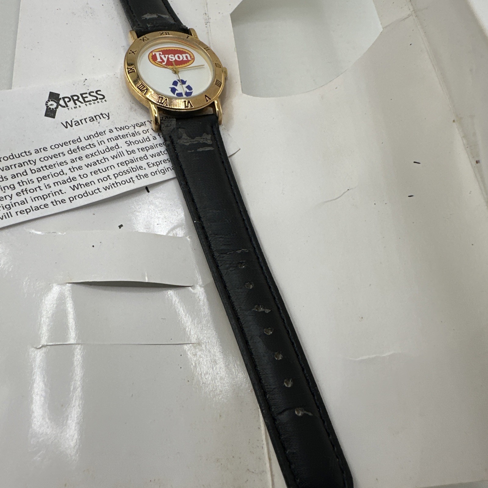 Wrist Watch Mens Tyson Logo Tyson Foods Logo Watch Vintage New