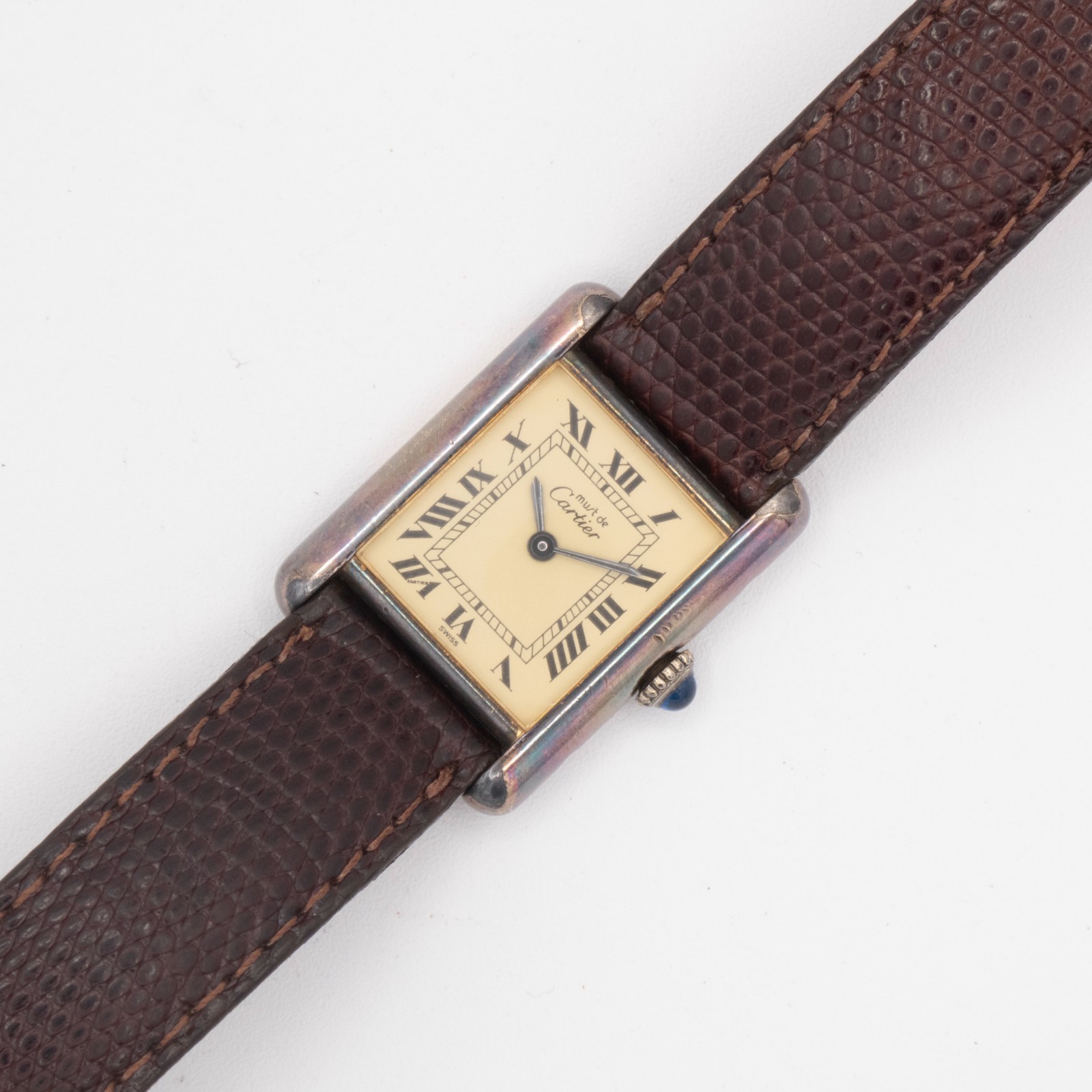 Cartier Must de Cartier Ladies’ Vermeil Tank Mechanical Wristwatch – Keeps Time