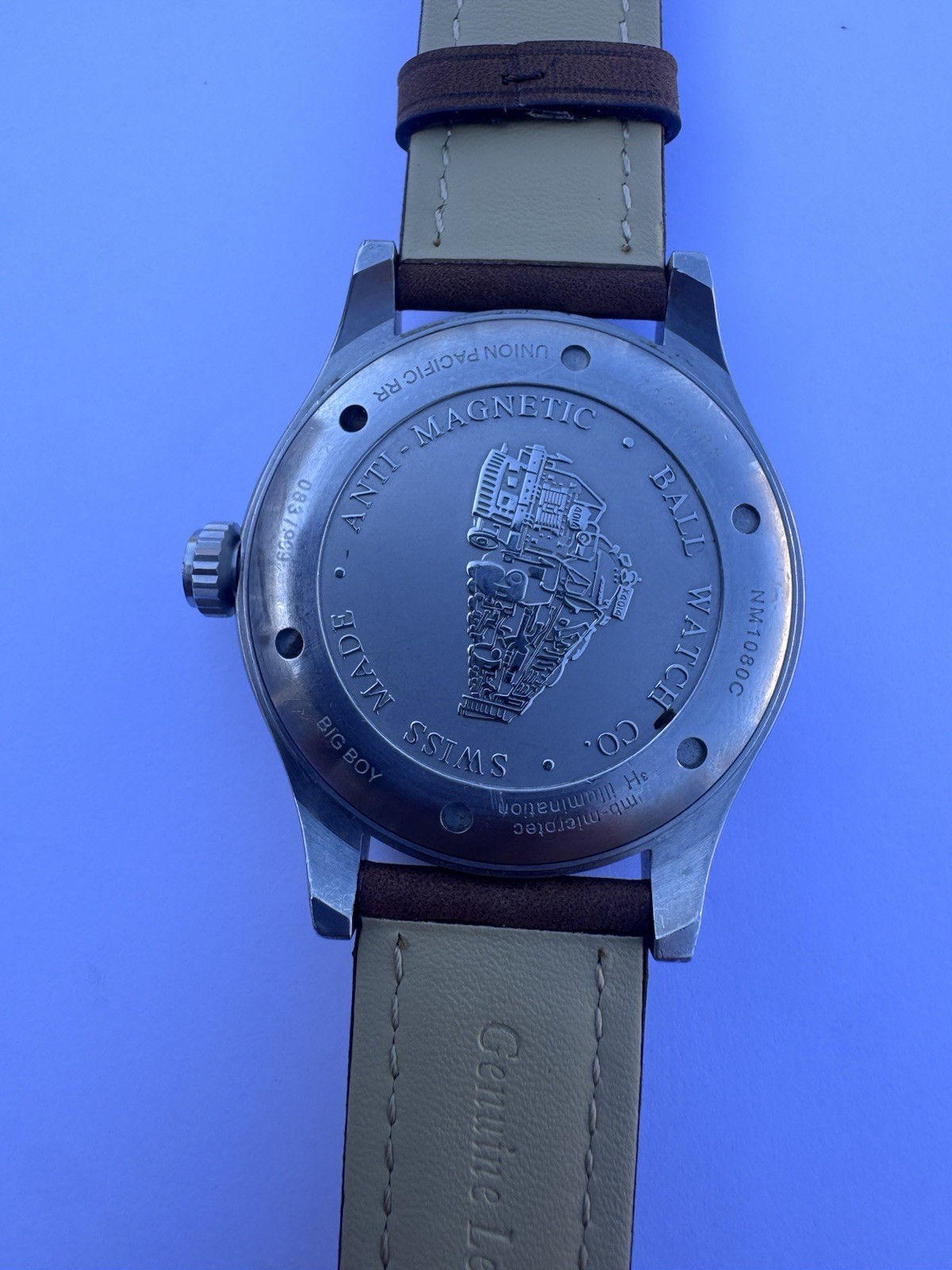 BALL Engineer II Automatic Day/Date Black Dial 40mm Brown Leather Strap 083/999
