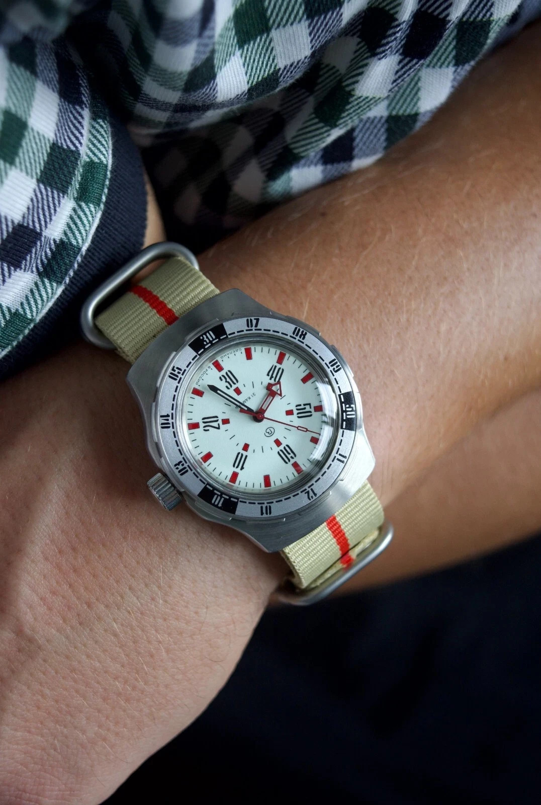 Vostok Amphibia 16073V Watch Automatic Pripyat Chernobyl USA Seller