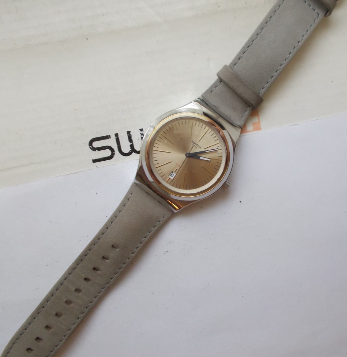 IRONY AUTOMATIC SISTEM51 SWATCH ” SISTEM SAND ” EXCELLENT BOX WOW L@@K RARE