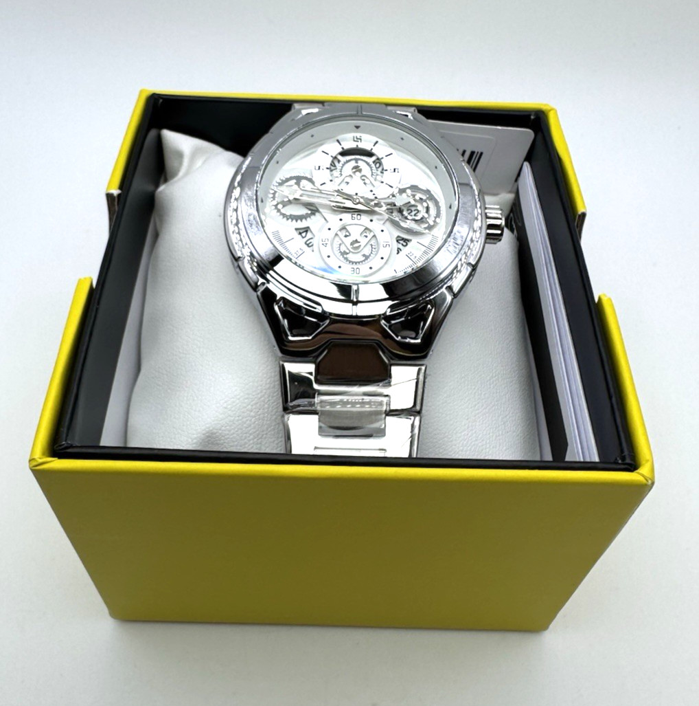 Invicta S1 Rally (79011) 44mm Men’s Quartz Watch – Silver Stainless Steel – NEW