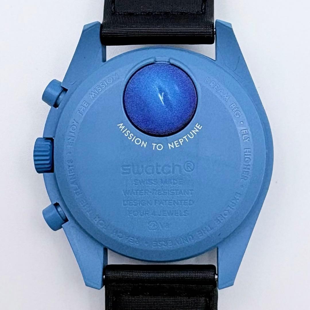 OMEGA X SWATCH SpeedMaster MoonSwatch MISSION TO NEPTUNE 42mm NEW! TAGS! PAPERS!