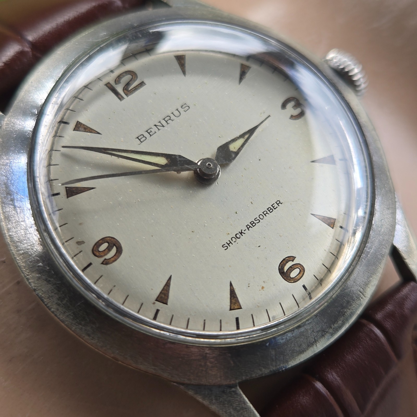 Vintage BENRUS men’s manual wind watch ETA 2370 17Jewels swiss 1960s