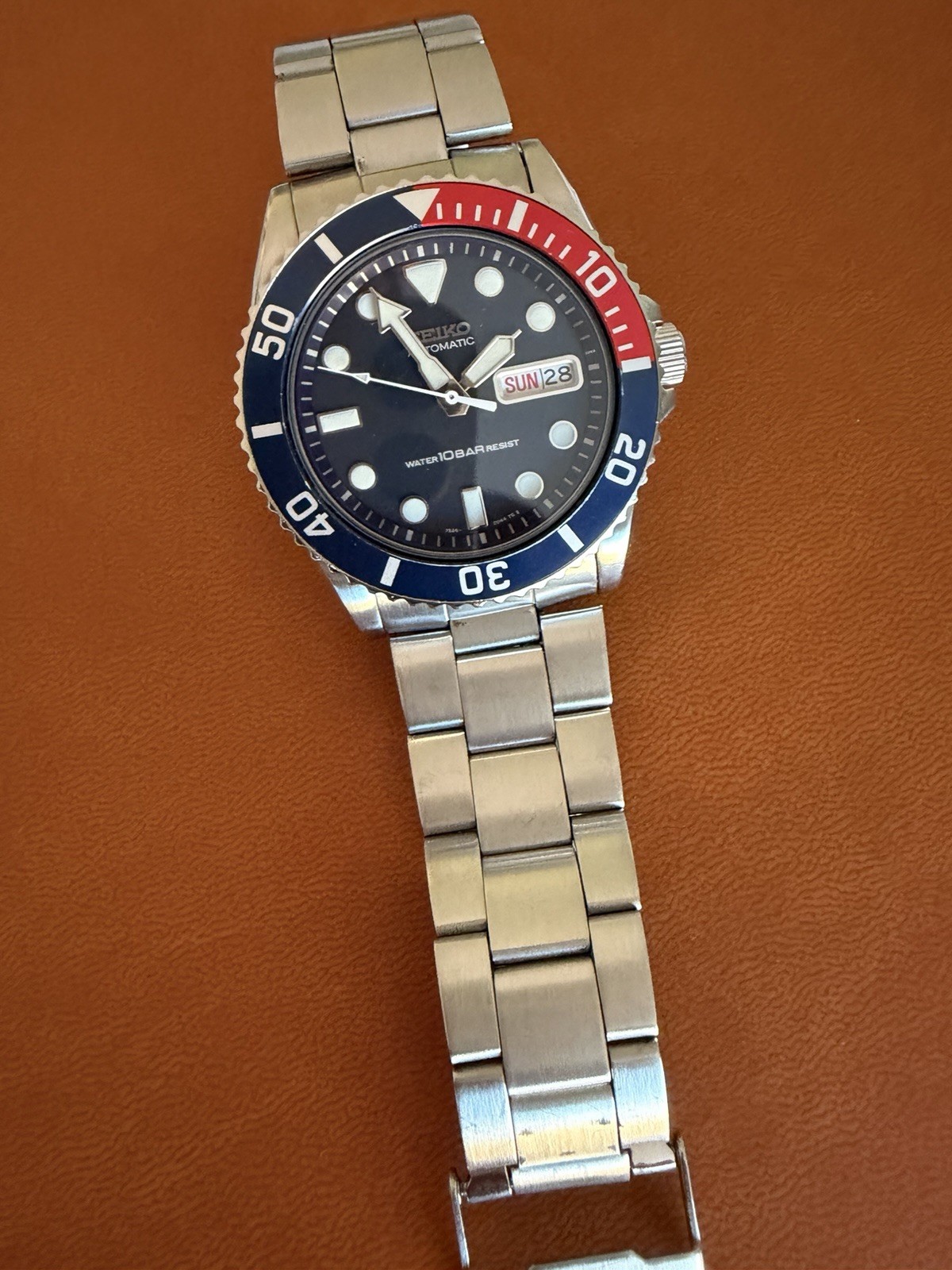 Seiko 7S26-0040 SKX033 Automatic Pepsi Watch