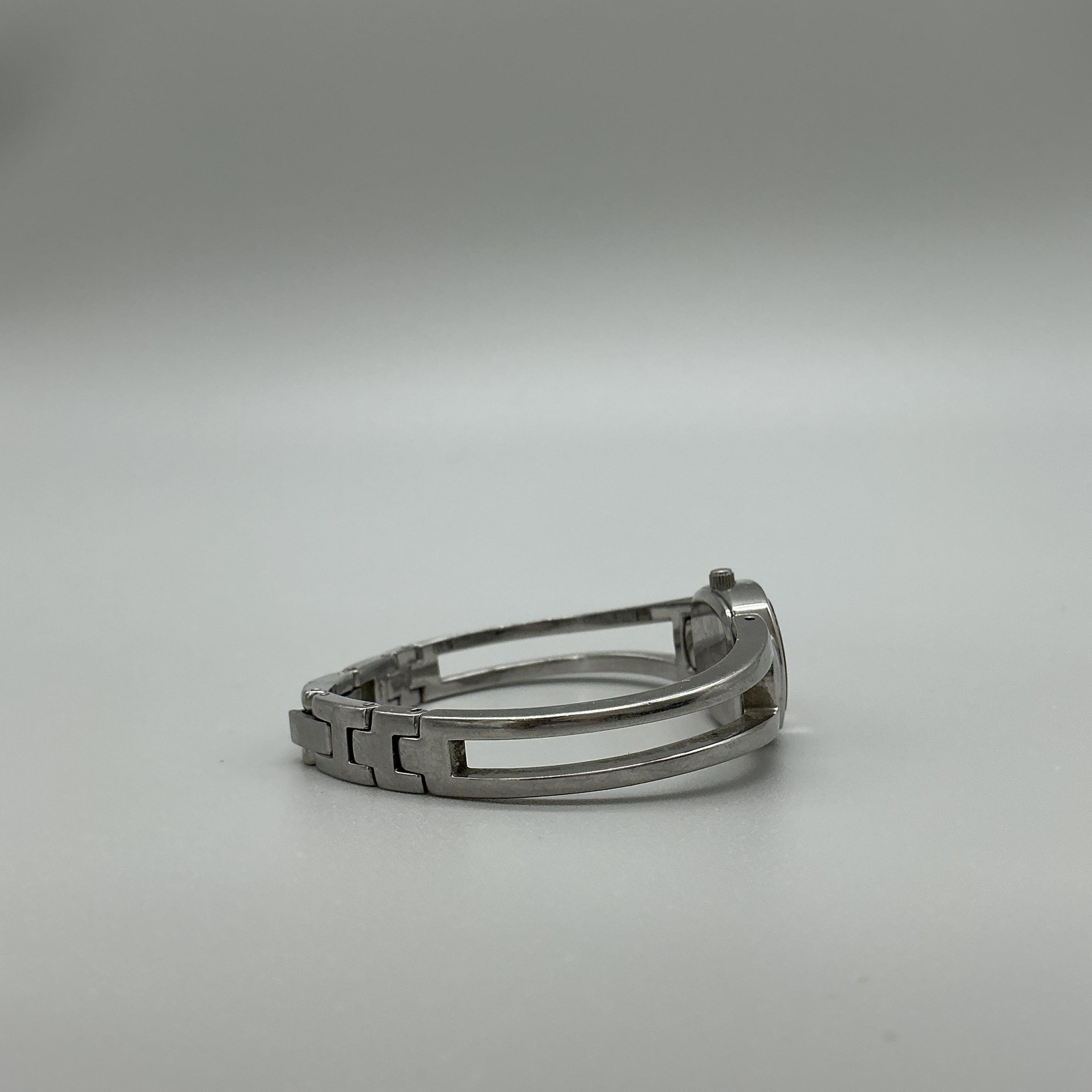 Fossil F2 Womens Watch 18mm Purple Dial Stainless Steel Bangle New Battery 6.5″
