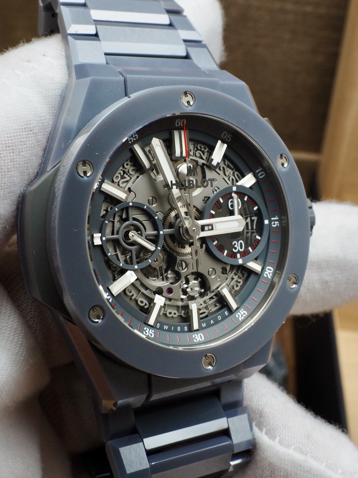 Hublot Big Bang Integral Gray Magic 42 Ceramic 100% LNIB 451.FX.6923.FX Ex Warty