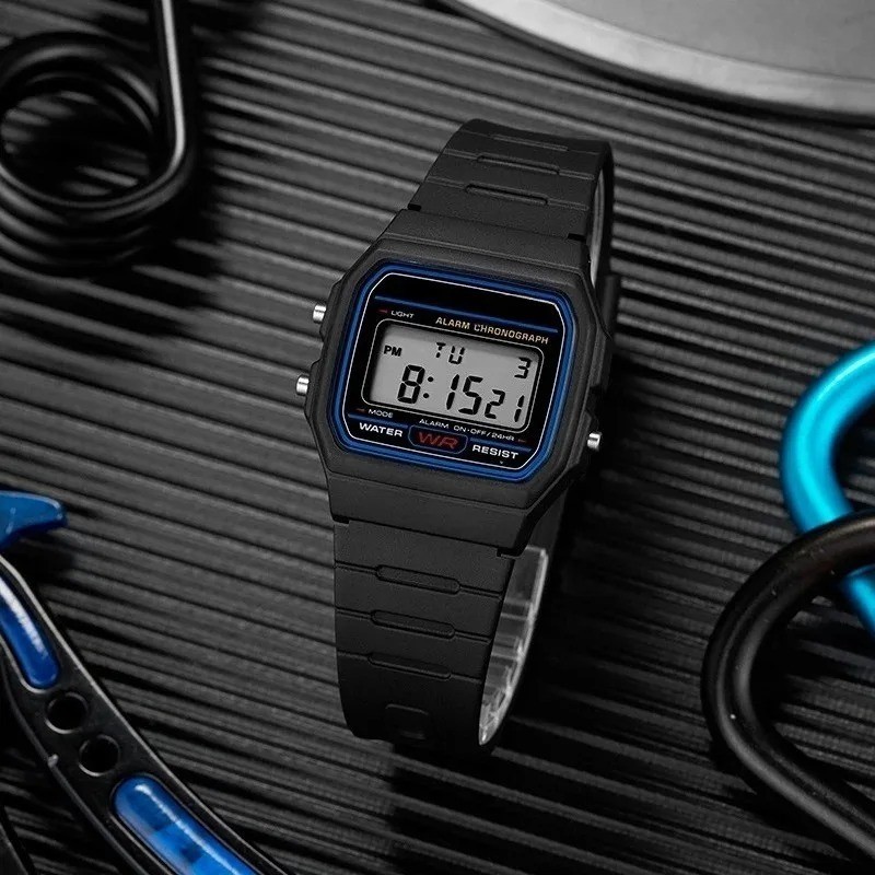 F 91W Classic Digital Resin Strap Watch Stopwatch ChronographSport Unisex Men us