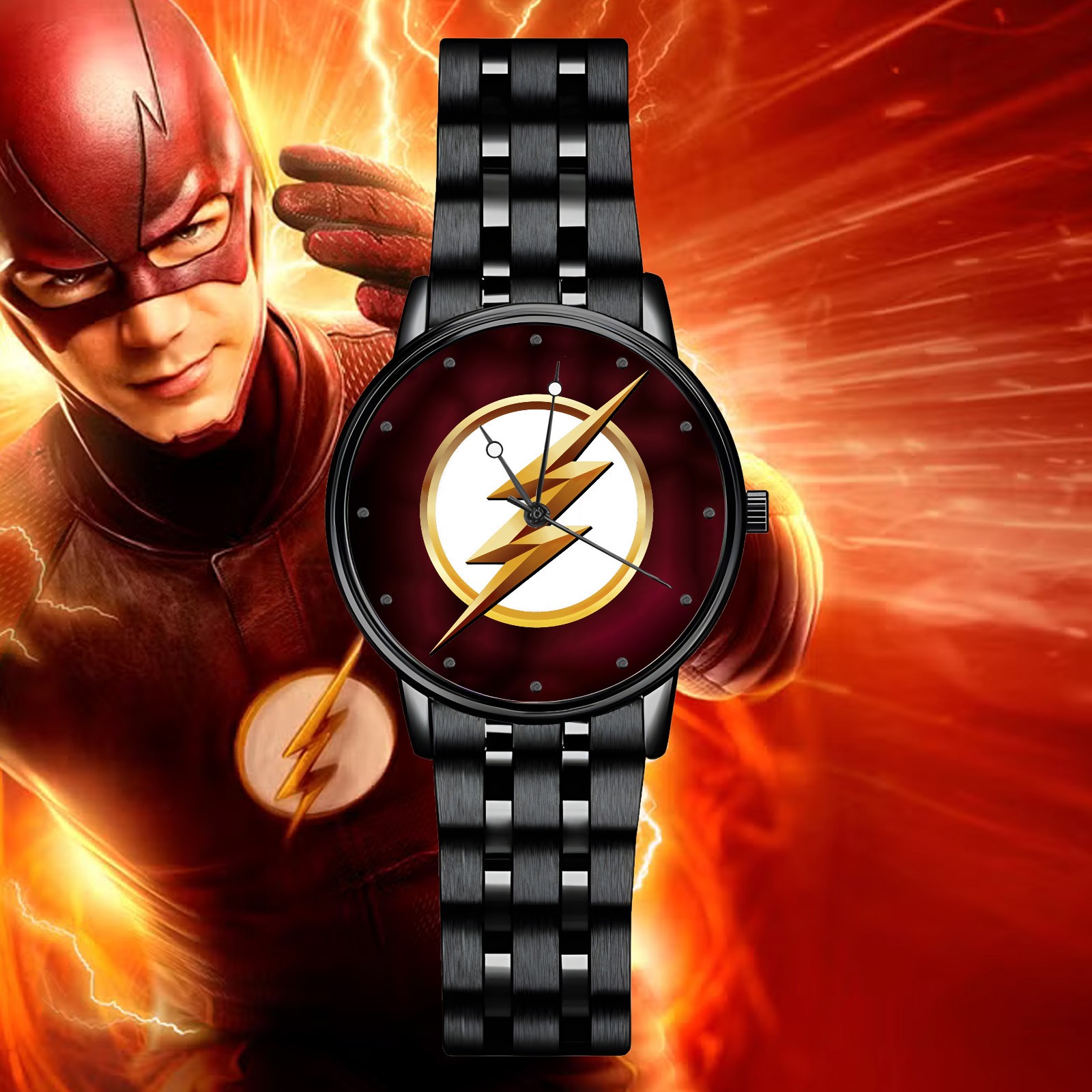 The Flash CW Engraved Wristwatch