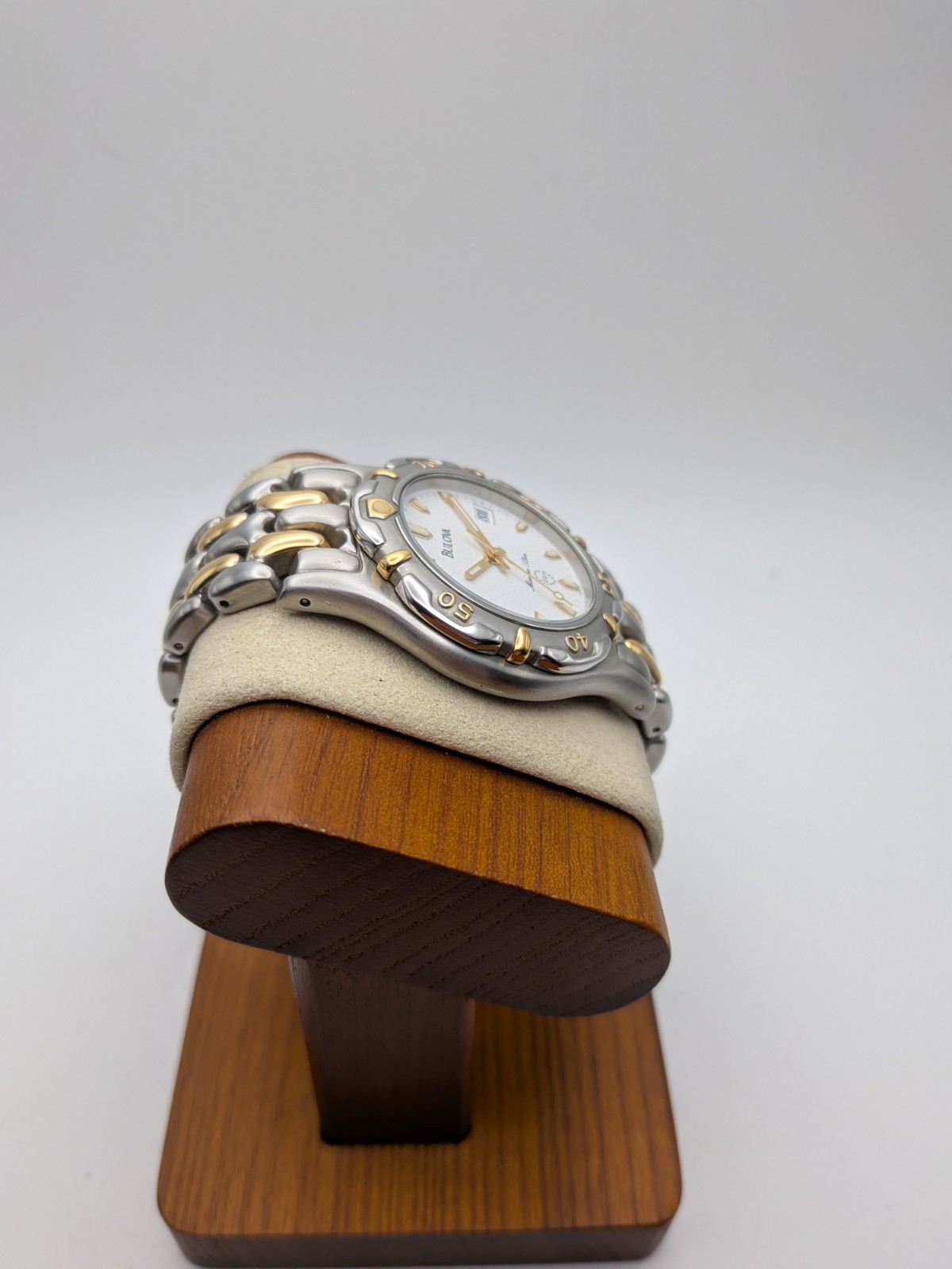 Vintage Men’s Bulova Marine Star Watch. Quartz MVMT WR 100. New Battery. Working