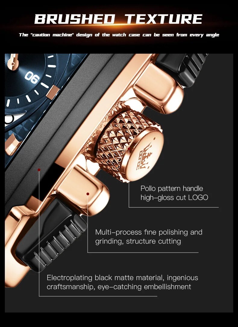 Waterproof Quartz Luminous Business Luxury OLEVS Men’s Men Watch Date Strap