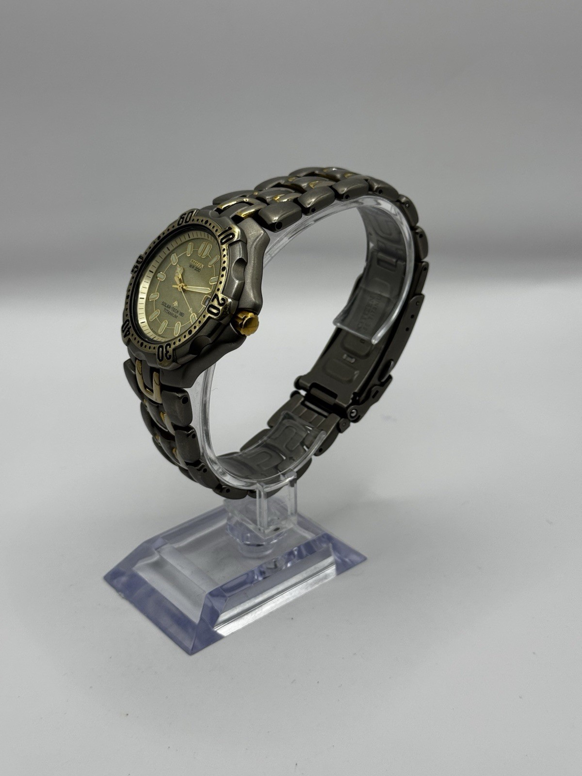 Citizen Titanium Eco-Drive 180 Two-Tone Bracelet 200 Meters Diver Date